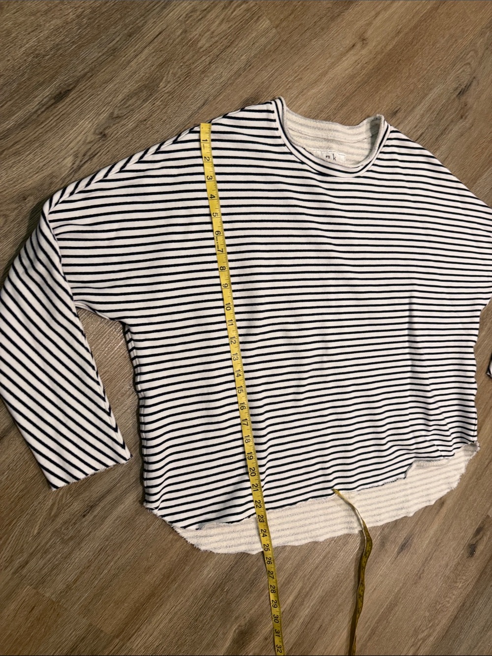 Frank & Eileen Navy and White Striped Roll Neck Long-Sleeve Pullover - Picture 8 of 11
